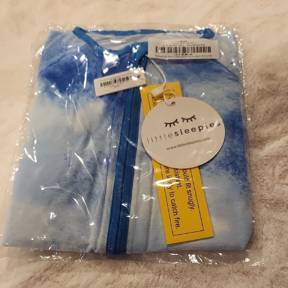 Little Sleepies Cloudy Blue Pajama Set